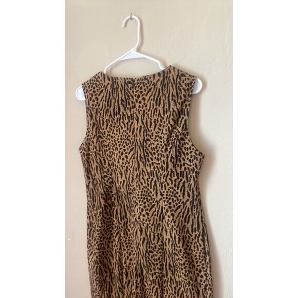 Vintage ROBBIE BEE spandex animal Print Dress! 10 - Picture 6 of 6